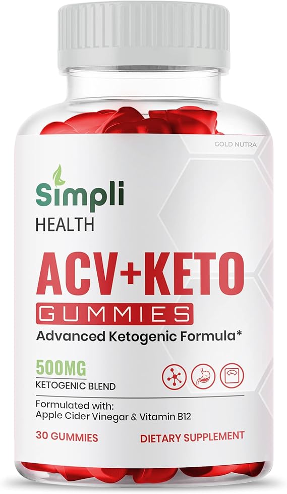 Simpli ACV Keto Gummies bottle — Advanced Ketogenic Formula 500mg